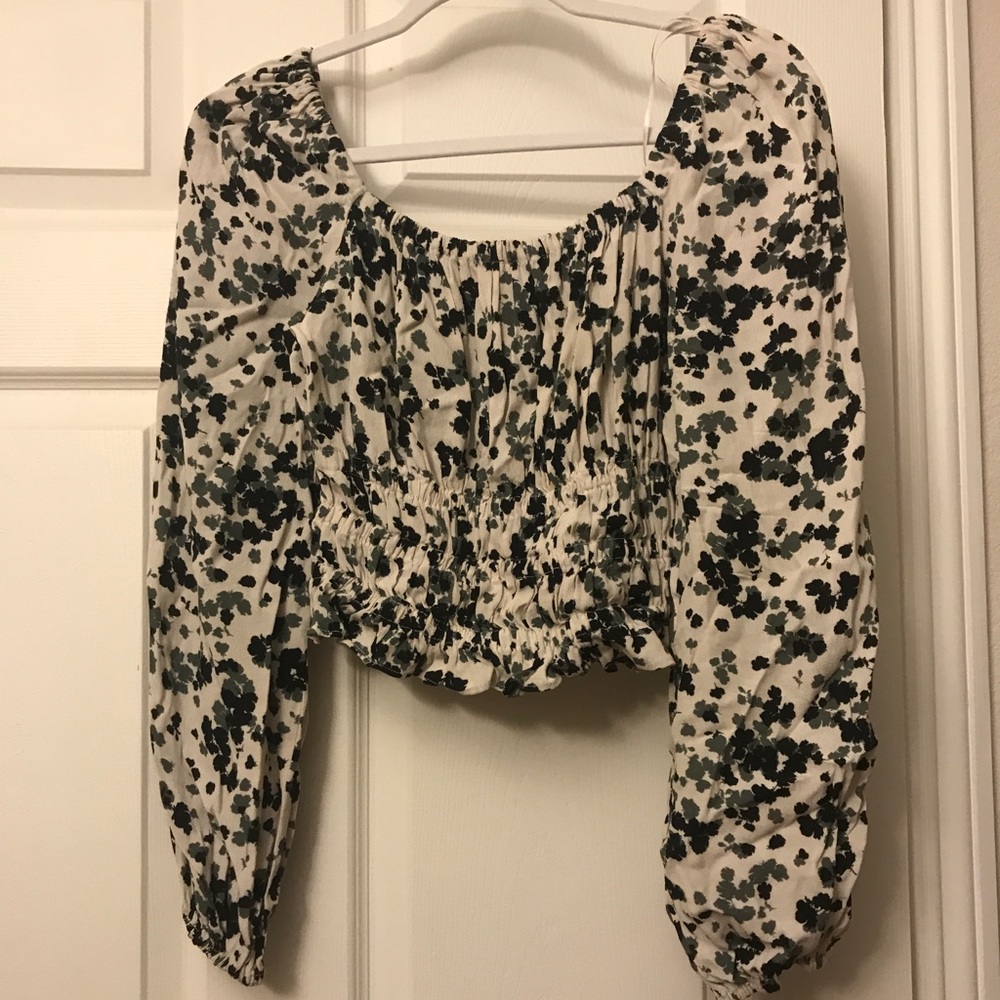 ASTR Cropped Off The Shoulder Top